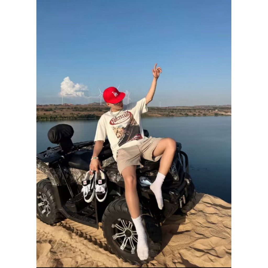 Áo Thun Hình In Sắc Nét Form Rộng Chất Vải Cotton Dày Dặn Unisex Nam Nữ