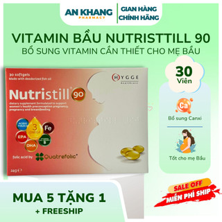 Vitamin Bầu Nutristill 90 - Bổ Sung DHA, EPA & Vitamin Cho Phụ Nữ Mang Thai & Cho Con Bú