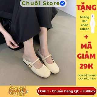 Giày sục nữ da PU tổng hợp dệt vải đế cao su dễ phối đồ nhẹ nhàng nữ tính tinh tế