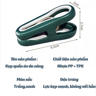 Combo 24 móc kẹp đa năng liền khối hình giọt nước Luxhome, kẹp quần áo, kẹp phơi đồ chống trơn trượt