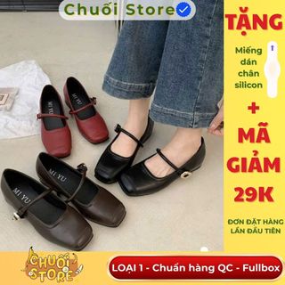 Giày bệt nữ da PU tổng hợp dệt vải đế cao su cao cấp đơn giản dễ đi thuận tiện