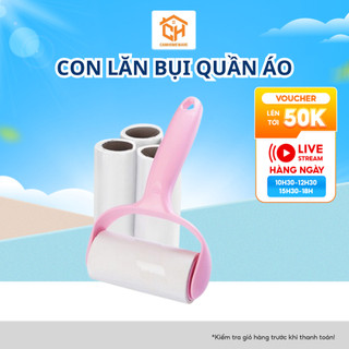 Con Lăn Bụi Quần Áo Thông Minh CL01 ( Tặng Kèm 2 Con Lăn )Cam Homeware