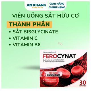 Viên Uống Bổ Sung Sắt Ferocynat Ba Lan - Hỗ Trợ Tăng Cường Sức Khỏe - Ngăn Ngừa Tình Trạng Thiếu Máu