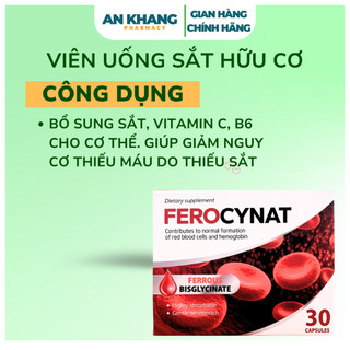 Viên Uống Bổ Sung Sắt Ferocynat Ba Lan - Hỗ Trợ Tăng Cường Sức Khỏe - Ngăn Ngừa Tình Trạng Thiếu Máu