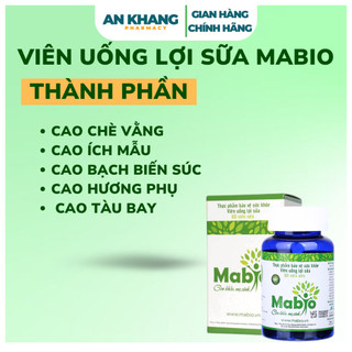 Viên Uống Lợi Sữa Mabio – Tăng Tiết Sữa, Gọi Sữa Nhanh, Ngăn Ngừa Tắc Tia Sữa