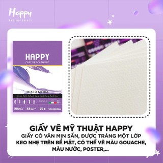 Sổ Vẽ HAPPY A3 A4 A5 Sổ Phác Thảo Giấy Vẽ Chuyên Nghiệp