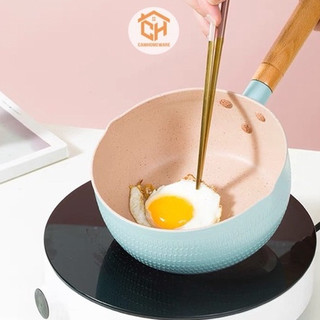 Chảo Chống Dính Đáy Sâu Nhật 18cm Cam Homeware