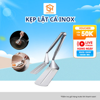 Kẹp Lật Cá Inox, Gắp Nóng Thức Ăn Cam Homeware