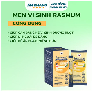 Men Vi Sinh Rasmun – Hỗ Trợ Tiêu Hóa, Giảm Táo Bón, Tăng Cường Sức Đề Kháng Cho Trẻ