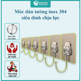 Móc dán tường chịu lực siêu dính treo đồ, vật dụng đa năng tiện ích inox 304 #A260