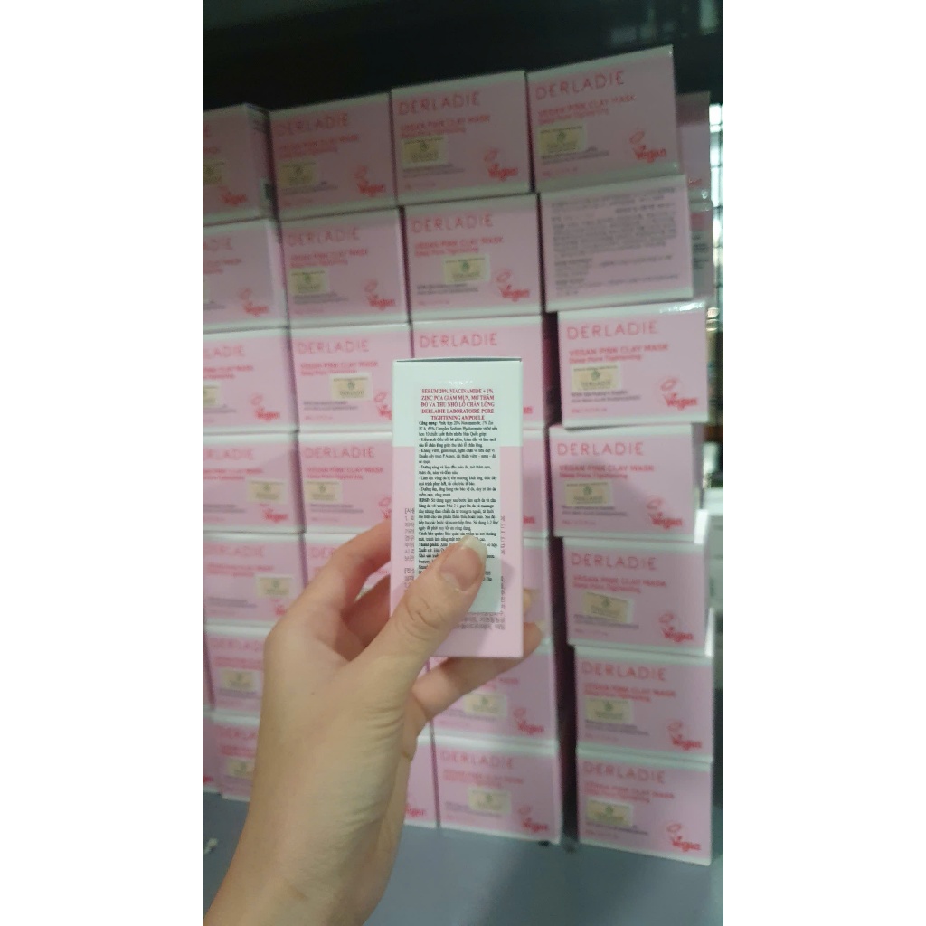 Serum Niacinamide 20% Derladie Laboratoire Pore Tightening Ampoule Giảm Dầu, Thu Nhỏ Lỗ Chân Lông 30ml