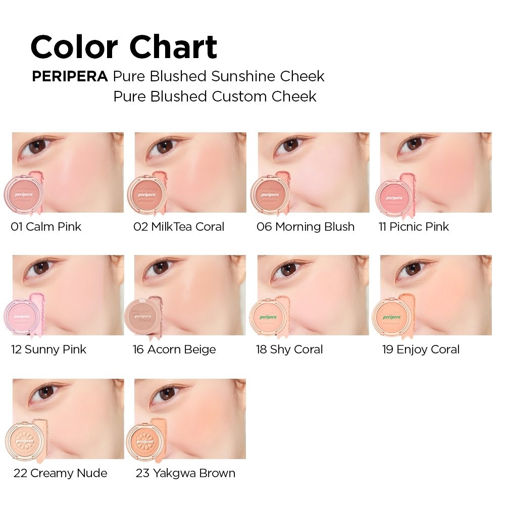 Phấn Má Peripera Pure Blushed Sunshine Cheek 4.2g