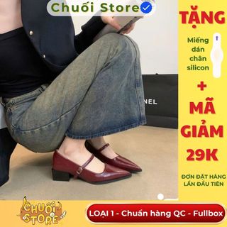 Giày lolita nữ da PU tổng hợp dệt vải đế cao su dễ thương nhẹ nhàng nữ tính thanh lịch