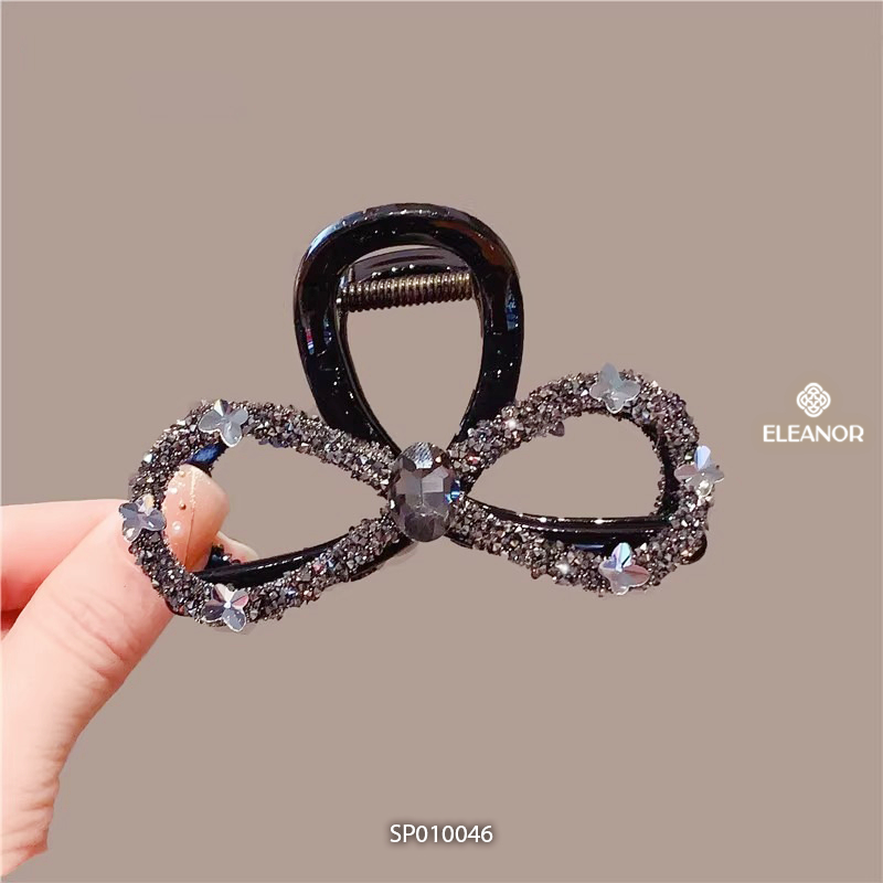 Kẹp tóc nữ Eleanor Accessories hình vô cực đính đá kẹp càng cua phụ kiện tóc 10046