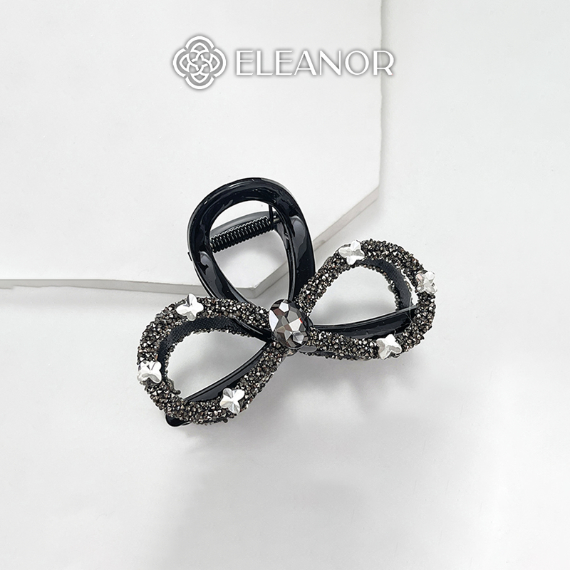 Kẹp tóc nữ Eleanor Accessories hình vô cực đính đá kẹp càng cua phụ kiện tóc 10046