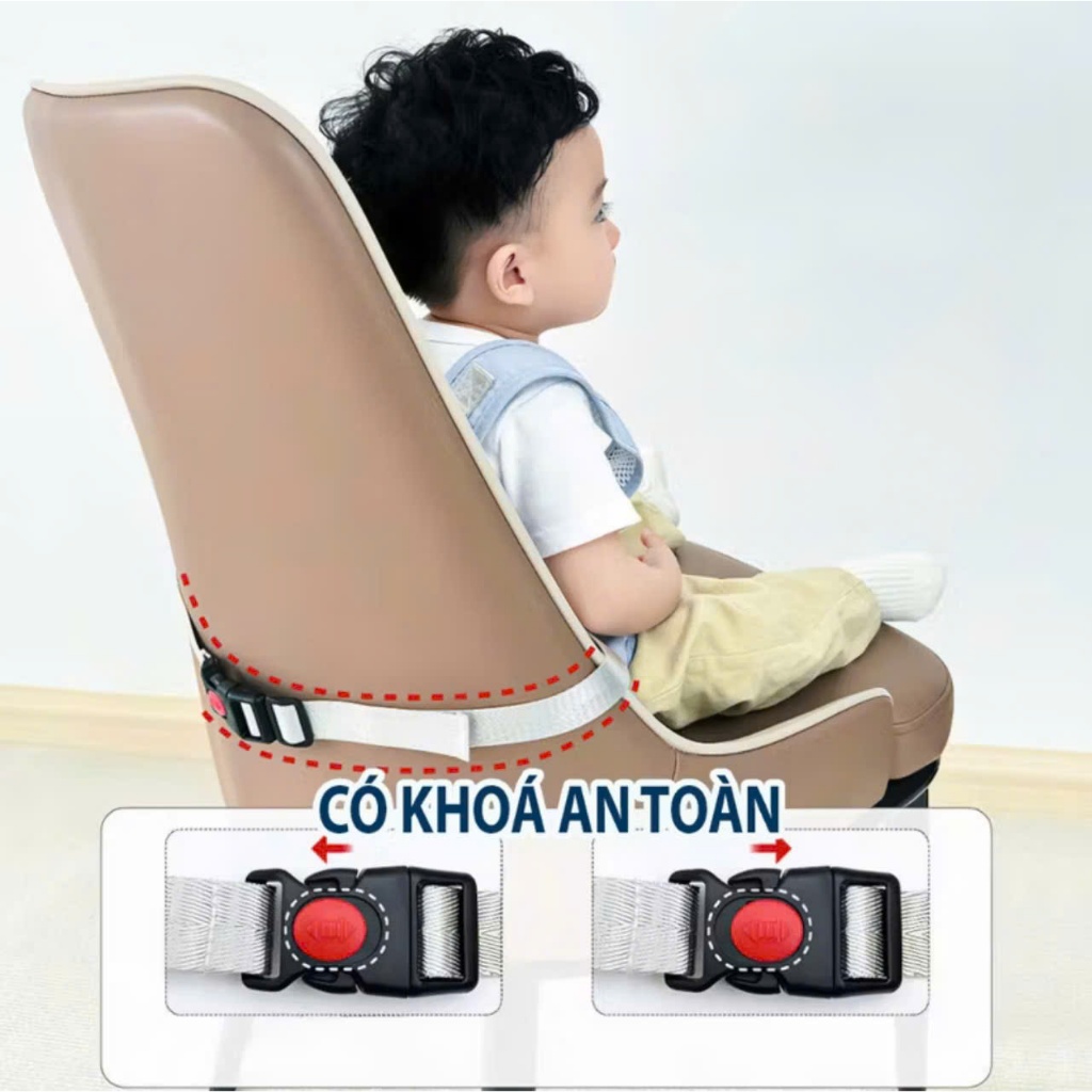 Đai an toàn ngồi ghế ăn cho bé trai/gái, bản nâng cấp có QUAI, HC019-3sbaby , ăn dặm