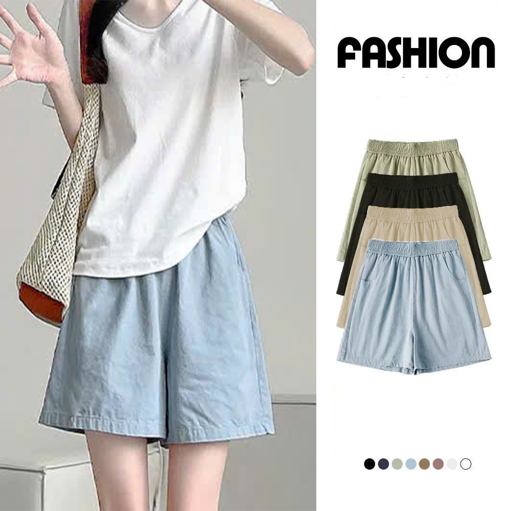 Quần Short Nữ Kaki Cạp Chun Co Giãn Tốt Lên Form Xinh Tôn Dáng 3 Màu Đẹp M606