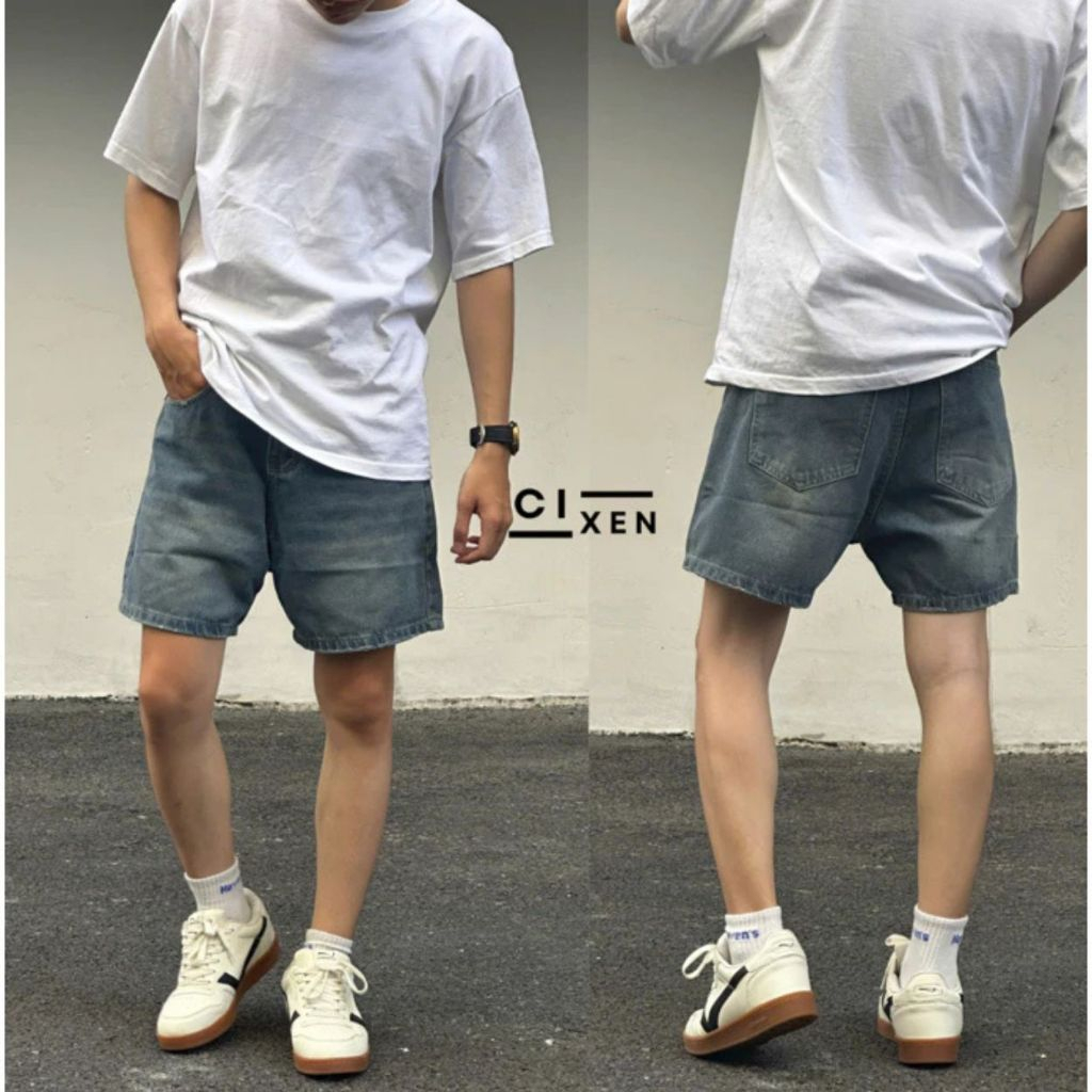 [XẢ KHO] Quần short jean nam ZGO quần jean ống rộng form trên gối chất vải jean dày dặn QZG04 | BigBuy360 - bigbuy360.vn