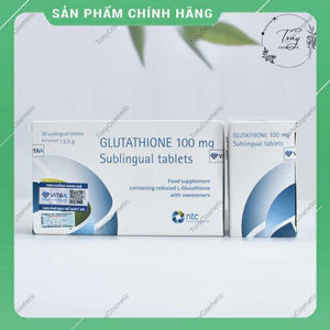 Viên Ngậm Trắng Da Glutathione 100mg của Ý – Sublingual Tablets