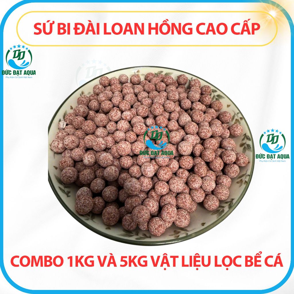 Sứ Bi Đài Loan Cao Cấp 1kg và 5kg,Vật liệu lọc cá cảnh nuôi vi sinh và lọc hiệu quả, bể thủy sinh 3