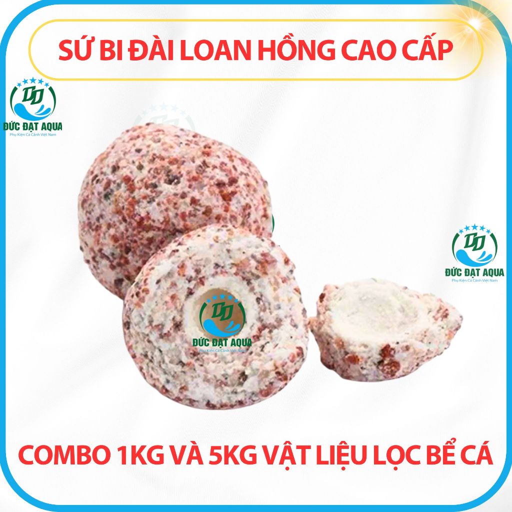 Sứ Bi Đài Loan Cao Cấp 1kg và 5kg,Vật liệu lọc cá cảnh nuôi vi sinh và lọc hiệu quả, bể thủy sinh