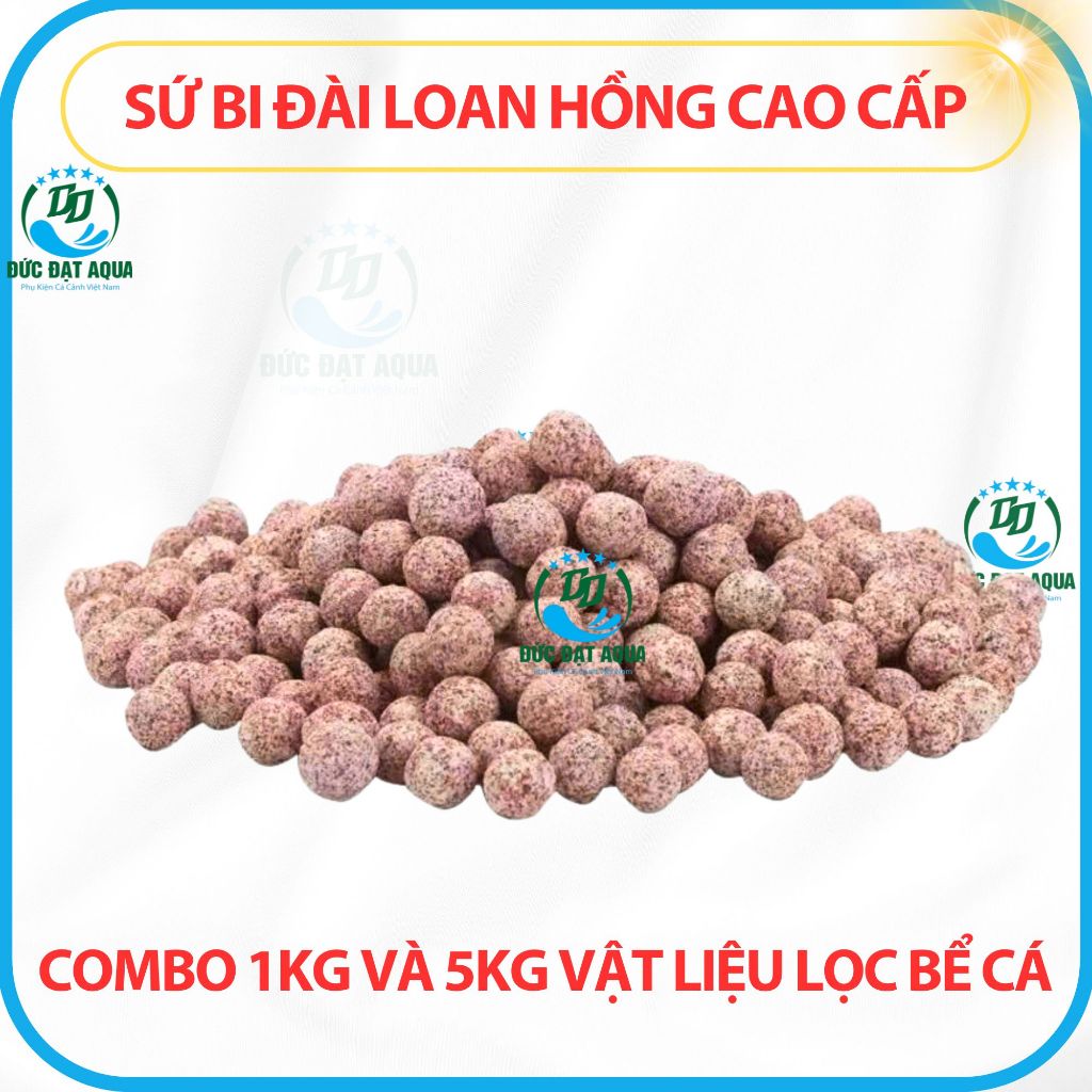 Sứ Bi Đài Loan Cao Cấp 1kg và 5kg,Vật liệu lọc cá cảnh nuôi vi sinh và lọc hiệu quả, bể thủy sinh 6