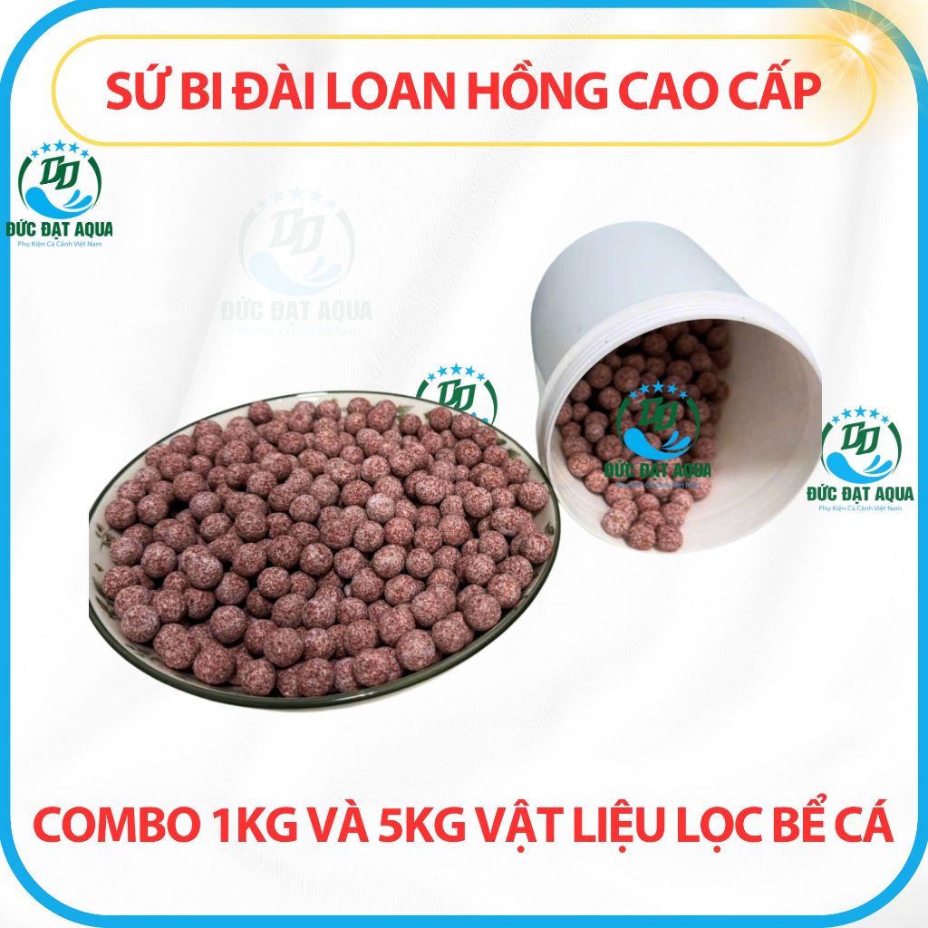 Sứ Bi Đài Loan Cao Cấp 1kg và 5kg,Vật liệu lọc cá cảnh nuôi vi sinh và lọc hiệu quả, bể thủy sinh 5