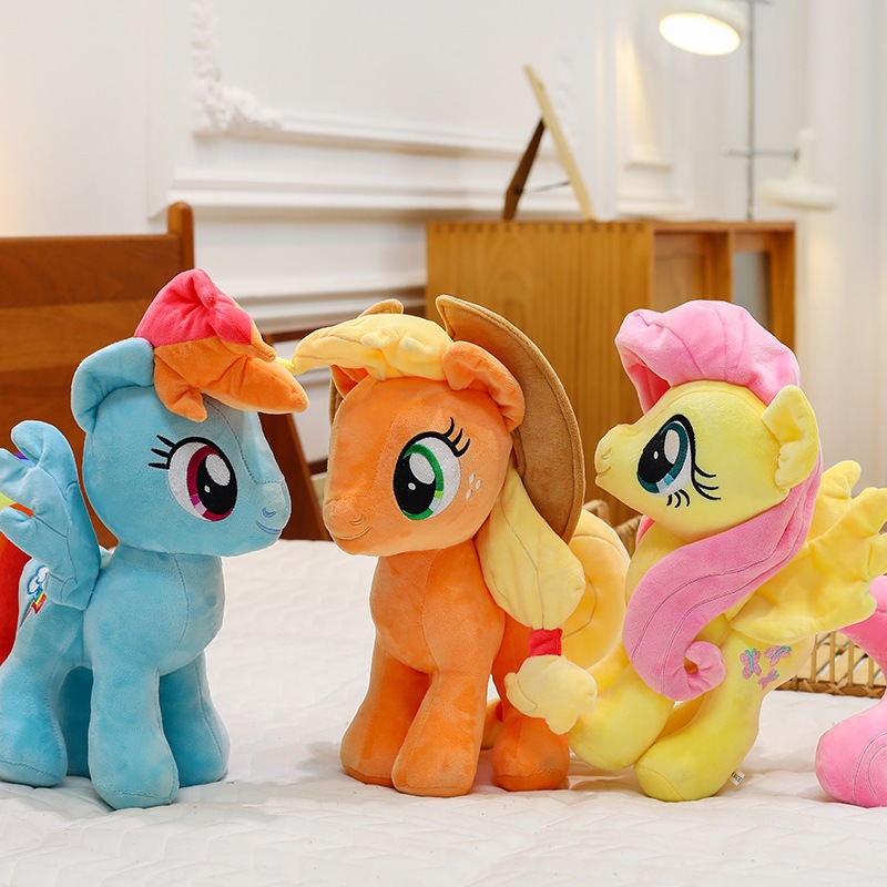 Gấu bông ngựa cầu vồng little pony hoạt hình dễ thương, gấu bông kỳ lân nhiều màu sắc đáng yêu làm quà tặng cho bé