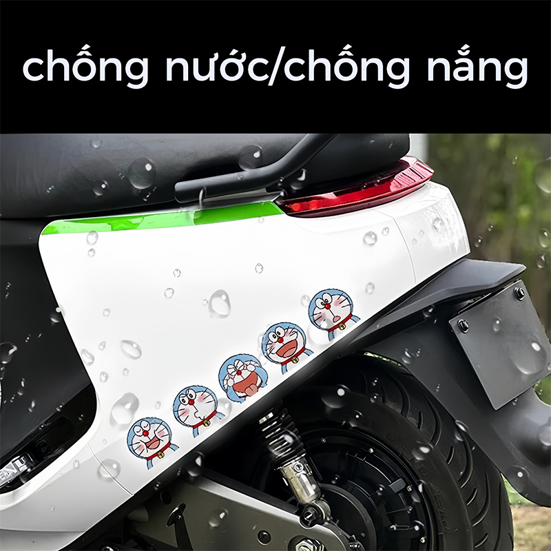Nhãn dán phản quang hoạt hình ôtô xe máy miếng Xe Điện Dán Phản Quang Cảnh Báo An Toàn Chống Va Chạm Chống Nước