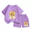 Set quần áo trẻ em – In CapyBara ăn bánh cá Yummy ngộ nghĩnh, chất cotton thoáng khí (M 219)