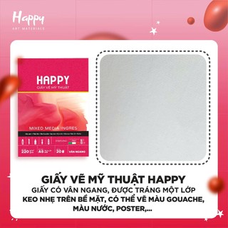 Sổ Vẽ HAPPY A3 A4 A5 Sổ Phác Thảo Giấy Vẽ Chuyên Nghiệp