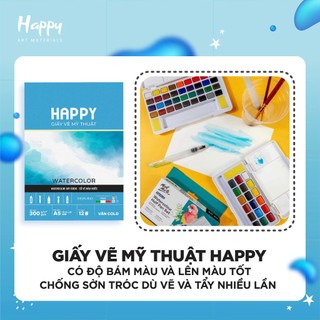 Sổ Vẽ HAPPY A3 A4 A5 Sổ Phác Thảo Giấy Vẽ Chuyên Nghiệp