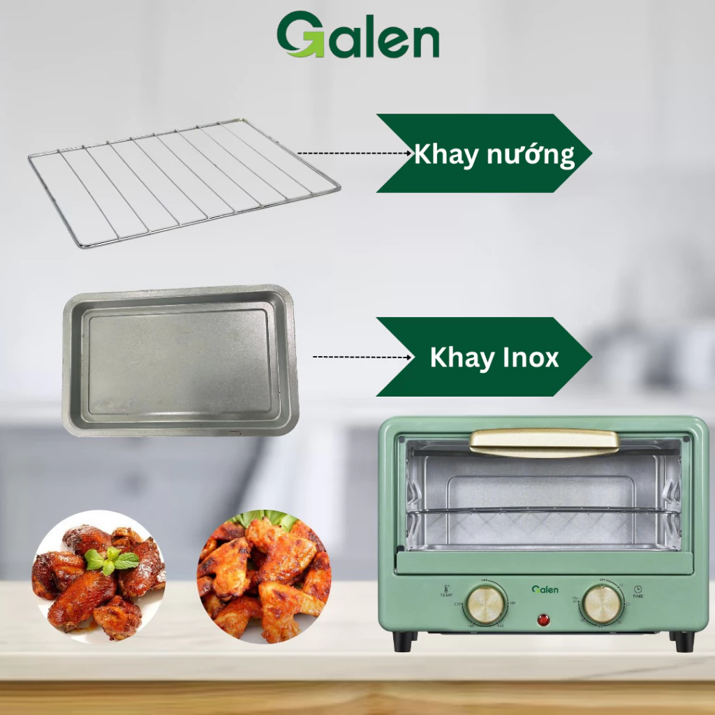 Lò Nướng Điện Dung Tích 11 Lít, Công Suất 700W Giá Rẻ, Chuyên Dùng Để Nướng Gà, Nướng Thịt, Nướng Cá