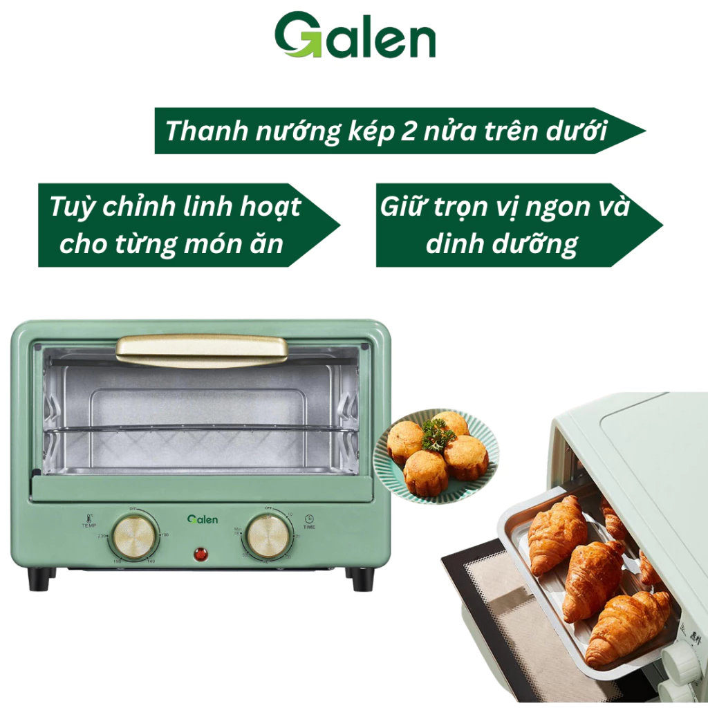 Lò Nướng Điện Dung Tích 11 Lít, Công Suất 700W Giá Rẻ, Chuyên Dùng Để Nướng Gà, Nướng Thịt, Nướng Cá