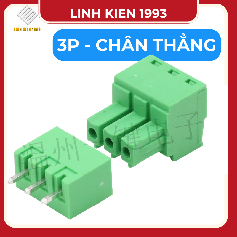 [ SET 2 CAI ] Cầu đấu điện 15EDG 3.81 3 chân thẳng – Khối terminal ...