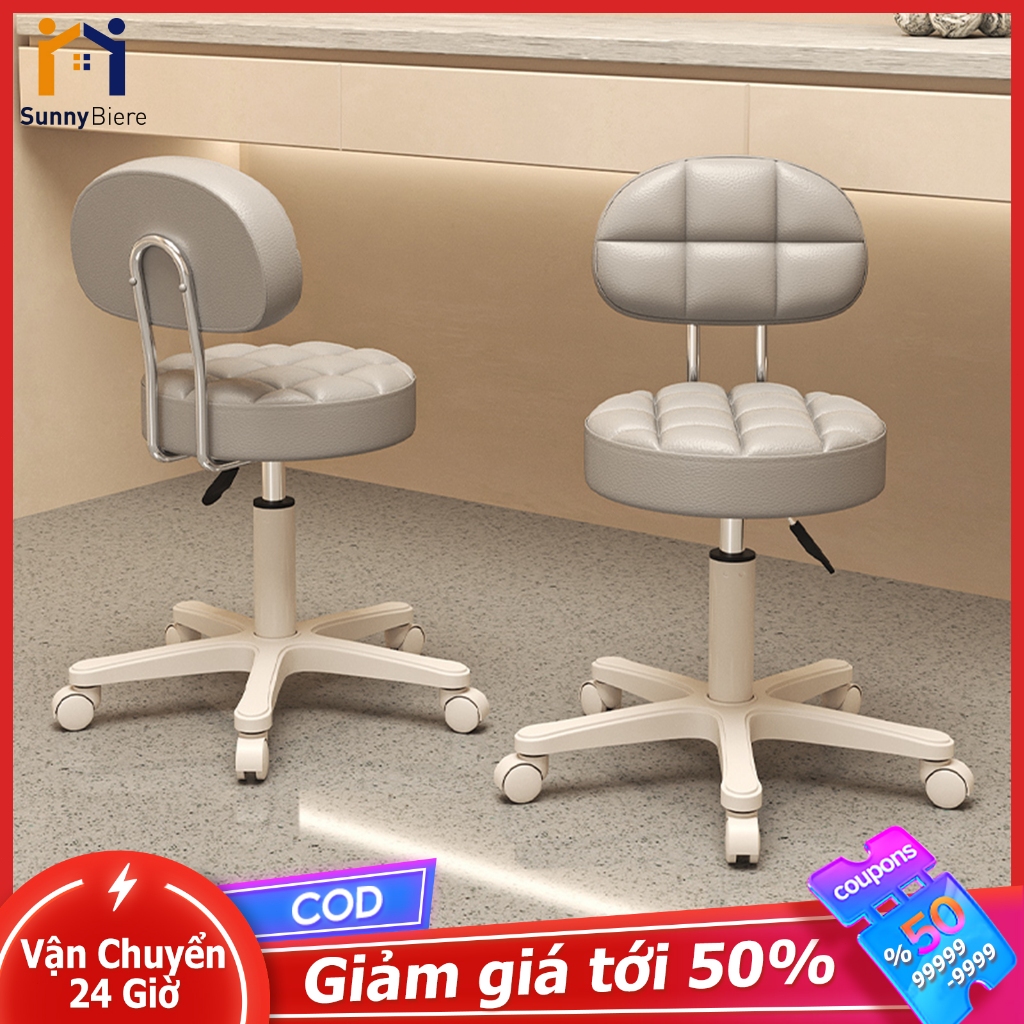 SUNNY Ghế xoay văn phòng ghế thẩm mỹ viện thiết kế công thái học có tựa lưng xoay 360 độ