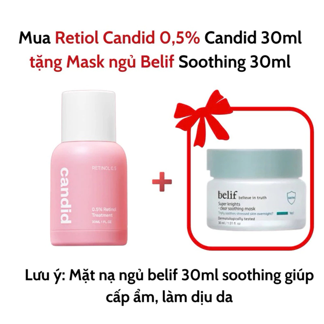 Hoạt Chất Retinol 1% Hỗ Trợ Cải Thiện Nền Da - CANDID 1% Retinol Treatment 30ml