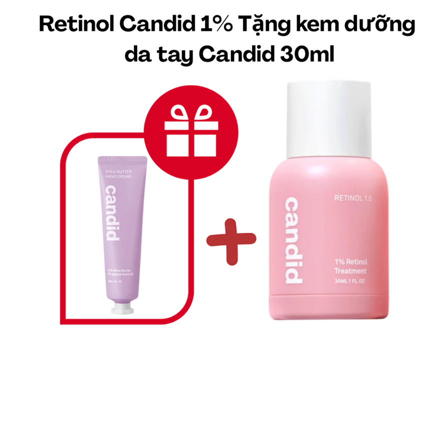 Hoạt Chất Retinol 1% Hỗ Trợ Cải Thiện Nền Da - CANDID 1% Retinol Treatment 30ml
