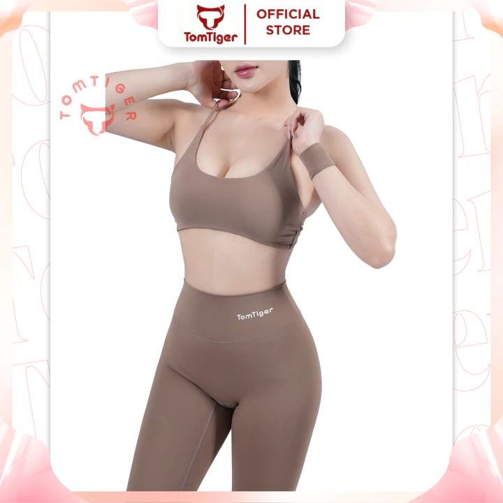 Áo Bra Line TomTiger, Áo Bra tập Gym, Áo tập thể thao, Bra Hai Dây Có Đệm Mút Mềm Mịn Sexy