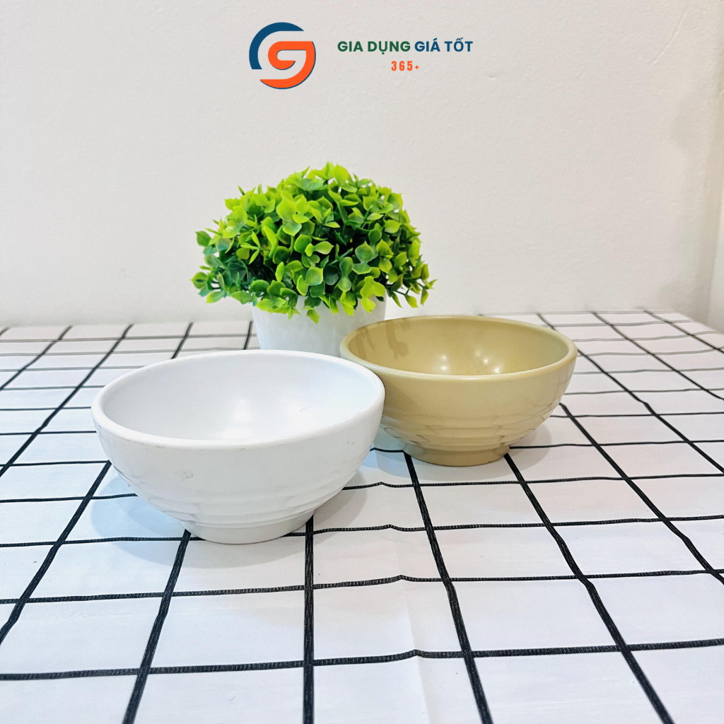 Bát nhựa ăn cơm Song Long mẫu mới - chén nhựa ăn cơm dày dặn, bát ăn cơm gia đình