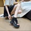 Giày Sandal La Mã Tua Rua Đế Độn Tăng Chiều Cao Mùa Hè 2025