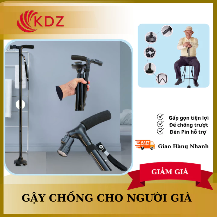 Foldable Walking Stick – 4