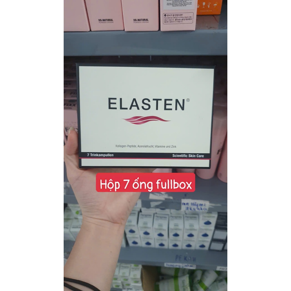[HÀNG CTY ] Collagen Elasten Đức Dưỡng Da Đức Giúp Da Căng Mịn, Giảm Lão Hóa Hộp 7 ống 28 ống x 25ml