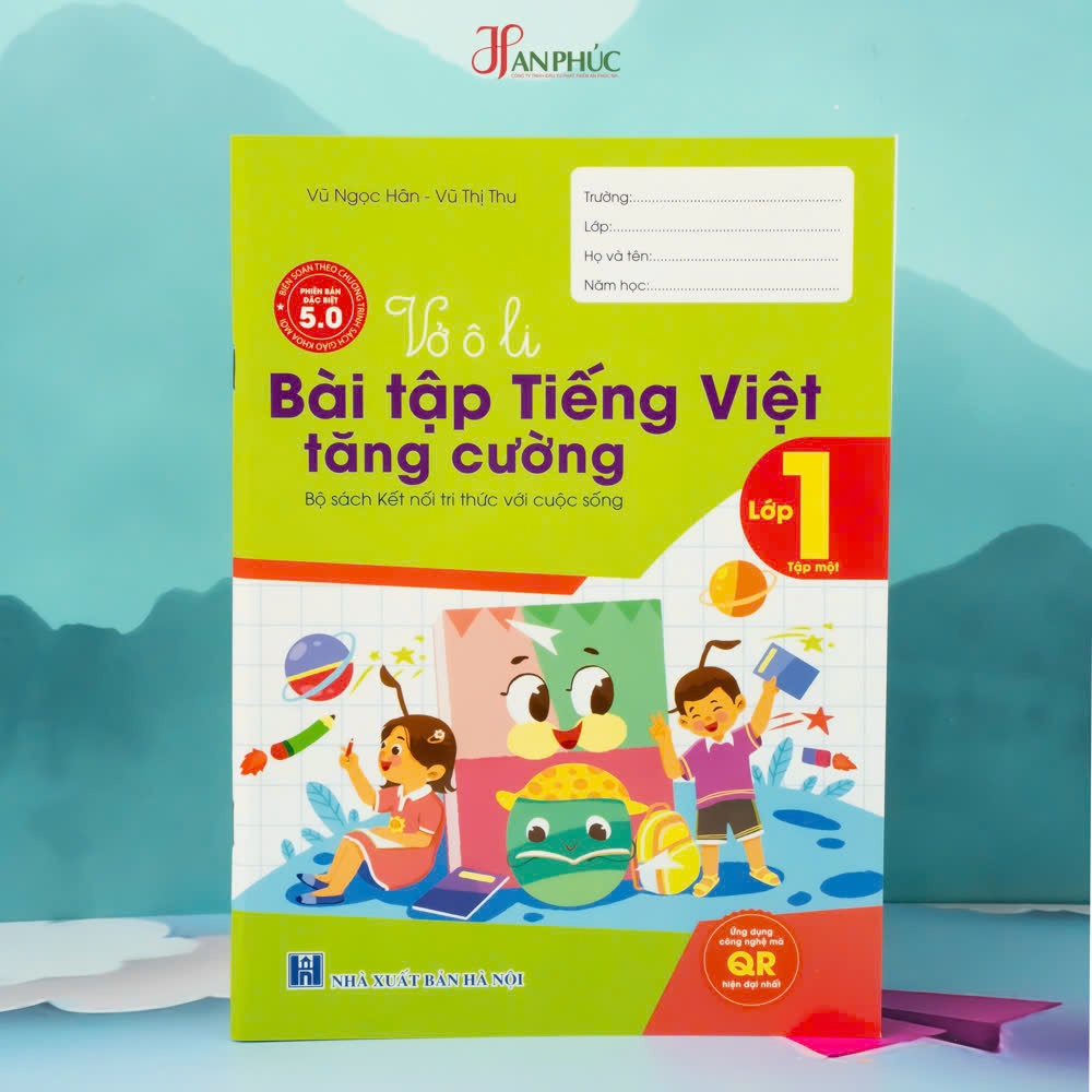 Sách - H An Phúc -  Vở ô li Bài Tập Tiếng Việt Tăng Cường Lớp 1 tập 1 - Kết Nối