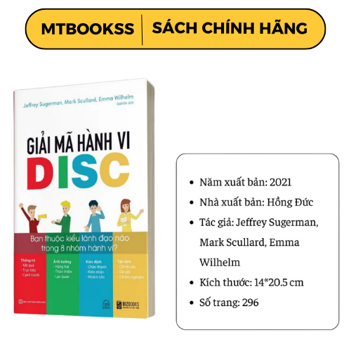 Sách - Giải Mã Hành Vi DISC: Bạn Thuộc Kiểu Lãnh Đạo Nào Trong 8 Nhóm Hành Vi?