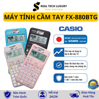 Máy Tính Casio FX 880 BTG Chính Hãng , Màu Đen Hồng Xanh Chuyên Dụng Cho Học Sinh Sinh Viên Được Phép Mang Đi Thi