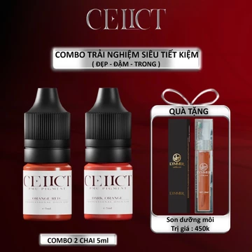 Combo 2 Mực Phun Xăm 5ml Sonaly Tặng Ngay 1 Son Dưỡng Môi Chuyên Dùng Sau Phun Xăm, Combo Siêu Tiết Kiệm Dành Cho Bạn