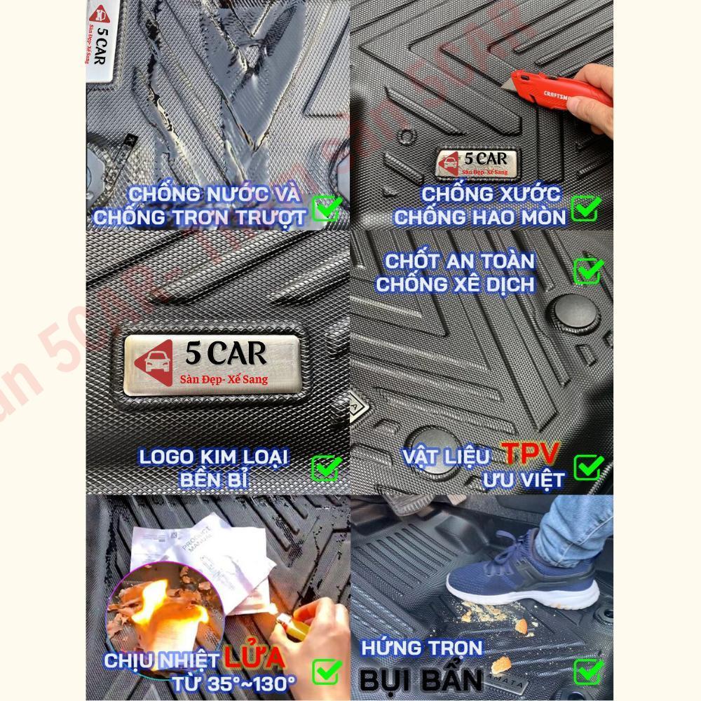 Thảm lót sàn NHỰA đúc TPE 5D xe Mitsubishi Outlander Sport 2014- 2017 đến nay, Mẫu Tràn viền bậc cửa - MẪU BẬC DÀI