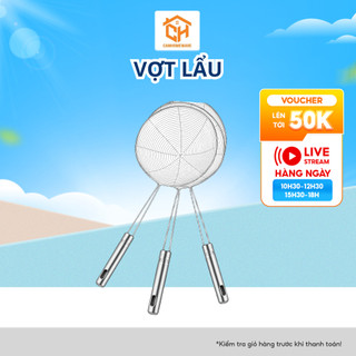 Vợt Lẩu, Rán Chiên, Chao Vòng Vớt Thức Ăn Bằng Inox Bền Đẹp Cam HomeWare