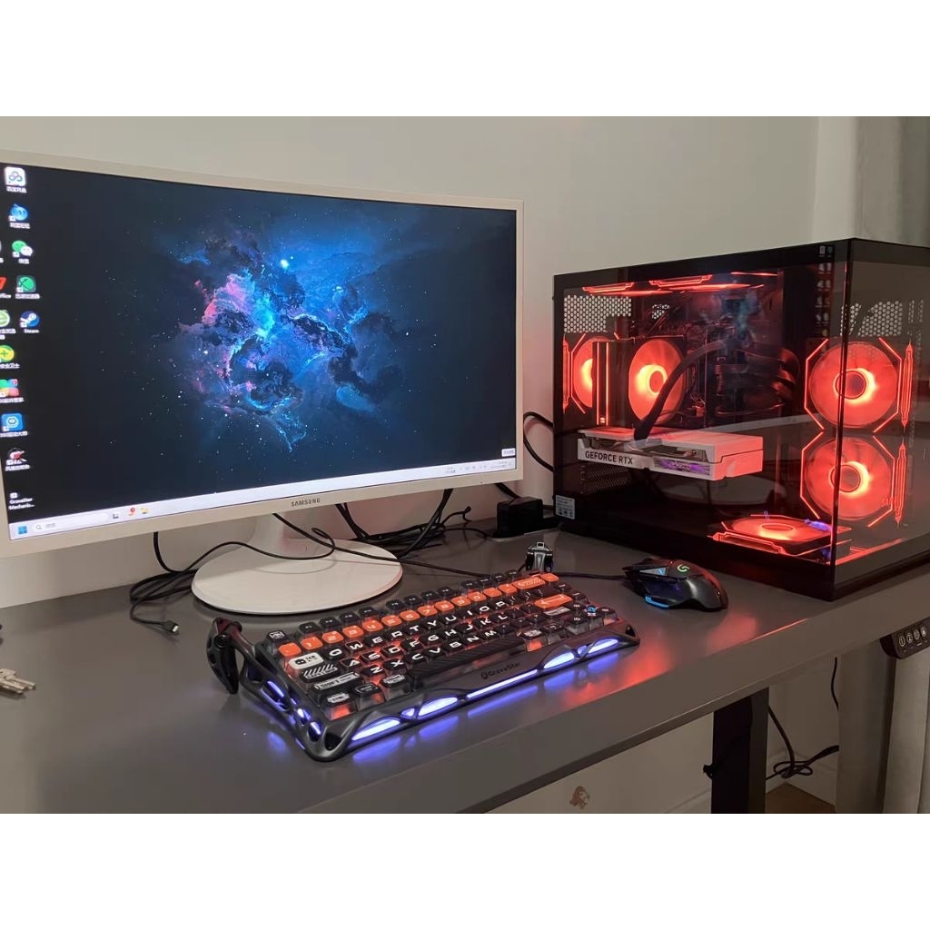 Gravastar K1 && V75 bàn phím cơ chơi game, thiết kế siêu ngầu